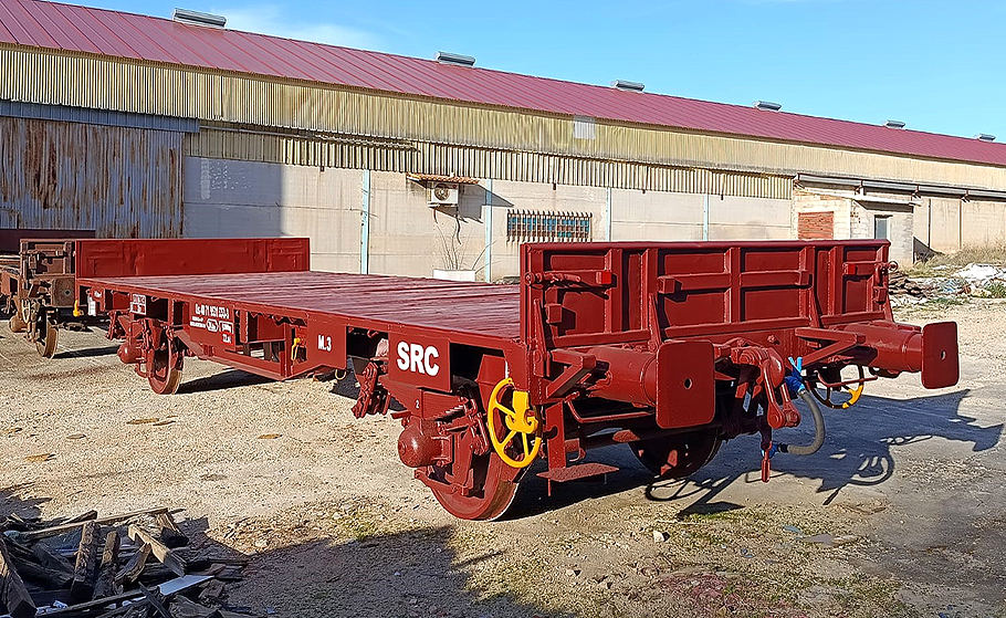 REPARACIÓN GENERAL DEL VAGÓN PLATAFORMA SRC M-3, DE DOS EJES, PARA TRAVIESAS